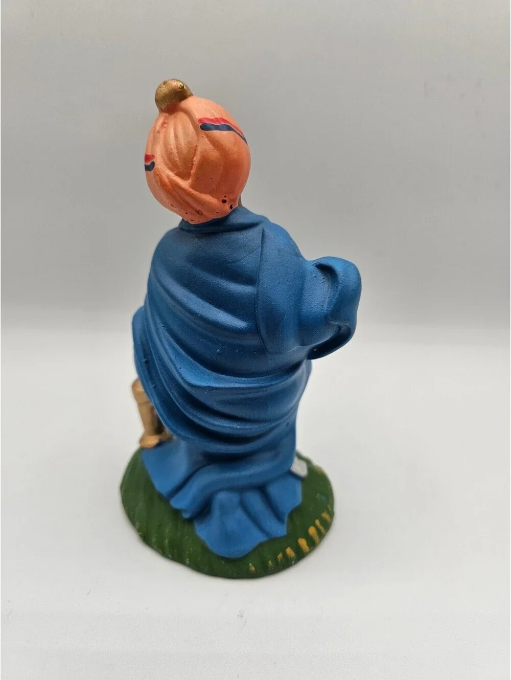 Vtg 1960s Paper Mache Christmas Nativity Figure Keeling Wise Man Fontanini
